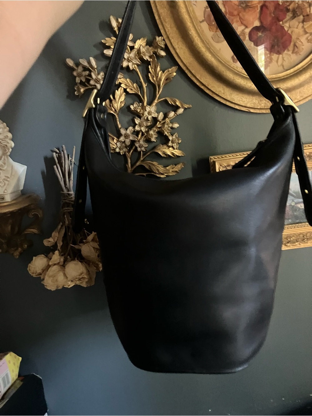 Black Coach 9085 XL Duffle shoulder Bag